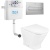 Комплект унитаза Roca The Gap 893109000 с бачком In Wall и кнопкой смыва In Wall PL1 с сиденьем Микролифт и клавишей смыва Хром Комплект унитаза Roca The Gap 893109000 с бачком In Wall и кнопкой смыва In Wall PL1 с сиденьем Микролифт и клавишей смыва Хром