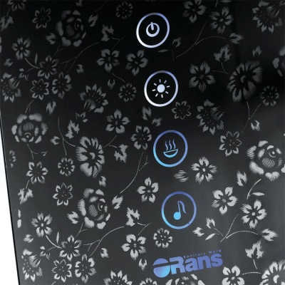 Душевая кабина Orans SR-89102S L black 150x100 с баней профиль Черный задние стенки Черные