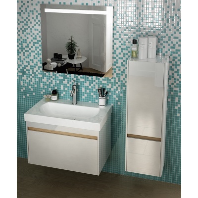 Тумба под раковину Kerama Marazzi Buongiorno 80 подвесная 2 ящика Белая