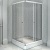 Душевой уголок Radomir 90x90 1-03-1-0-0-1180 с поддоном профиль Белый стекло прозрачное