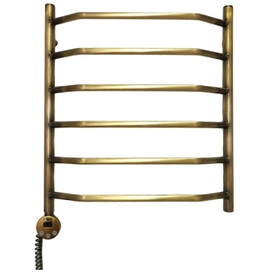 Полотенцесушитель электрический Domoterm Лаура П6 500*600 АБР E L Античная бронза