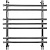 Водяной полотенцесушитель Ника Bamboo ЛБ1 60x60 Хром