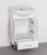 Тумба под раковину Style Line Эко Стандарт 9 1 Б Канны 50 Белый глянец