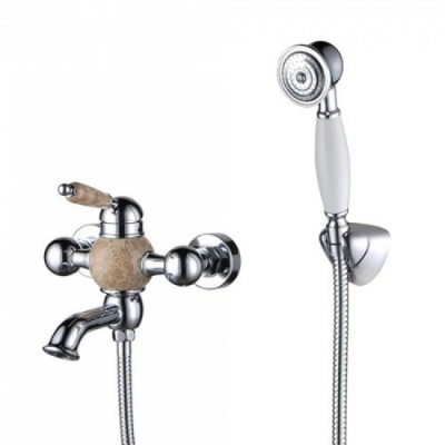 Смеситель для ванны Kaiser Stone 61222 Хром/Мрамор