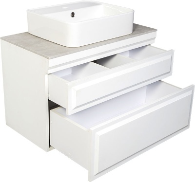 Тумба с раковиной Orange Modi 75 Modi-75TU+RA подвесная Белая