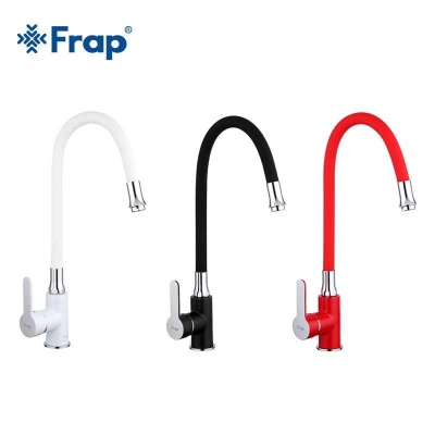 Смеситель для кухни Frap F404 Белый Хром
