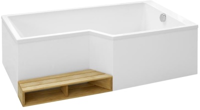 Акриловая ванна Jacob Delafon Bain Douche Neo 180x90 R E6D004R-00 без гидромассажа