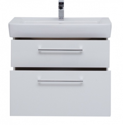 Тумба под раковину Dreja Q Max 80 77.0007W подвесная Белый глянец