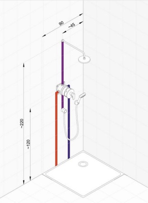 Душевая система Kludi Pure&Easy 376400565 Хром