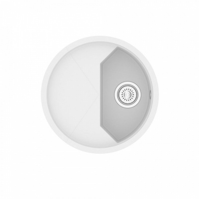 Кухонная мойка KitKraken Stream White 51 Белая