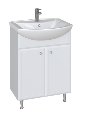 Комплект мебели для ванной San Star Афина 60 154.1-1.4.1.+131203S0011B0+120.1-2.4.1. Белый