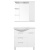 Тумба под раковину Style Line Жасмин 82 Белая R