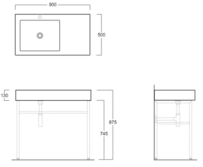 Раковина Simas Frozen FZ 11 Белая