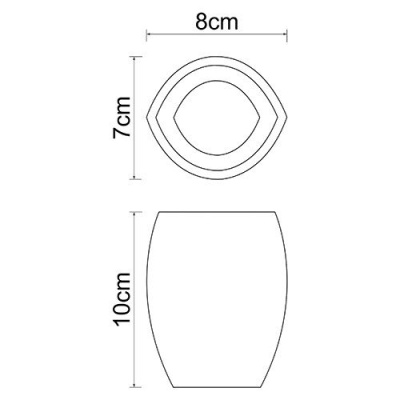 Стакан для зубных щеток WasserKRAFT Eider K-33328 Серебро