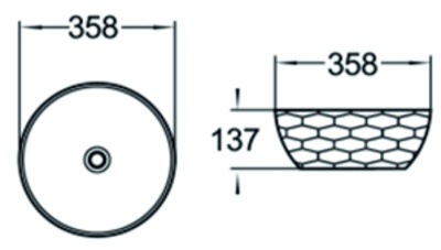 Раковина SantiLine 36 SL-1038 Белая