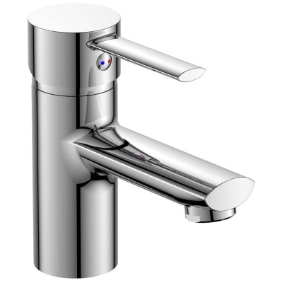 Тумба с раковиной Акватон Эклипс 46 со смесителем Agger Punctual A1602100 Эбони темный