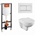 Комплект унитаза с инсталляцией Norm Fit 9773B099-7207 с инсталляцией с сиденьем Микролифт и клавишей смыва Хром