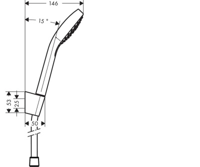 Душевой гарнитур Hansgrohe Croma Select S 26421400 Хром Белый