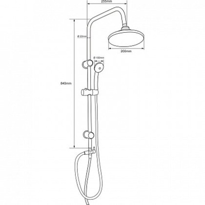Душевая система Aquanet Passion R 212270 Хром
