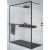 Душевая перегородка Riho Lucid GD401 140 GD314B000 профиль Черный стекло прозрачное