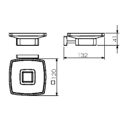 Мыльница Langberger Alster 11915A Хром