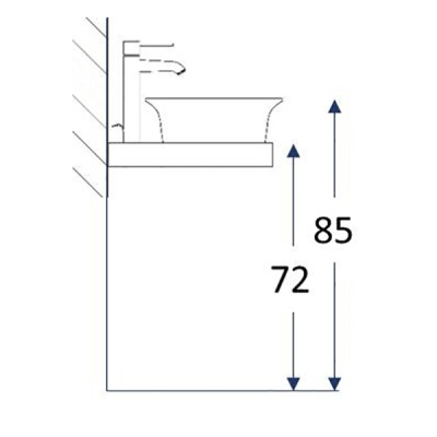 Раковина-чаша Kerama Marazzi Canaletto 65 CN.wb.65 Белая