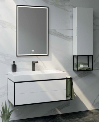 Тумба под раковину Aqwella Clarberg Logic 80 L LOG0108L подвесная Белая