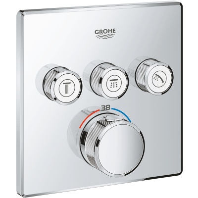 Смеситель для душа Grohe Grohtherm SmartControl 29126000 с термостатом Хром Смеситель для душа Grohe Grohtherm SmartControl 29126000 с термостатом Хром