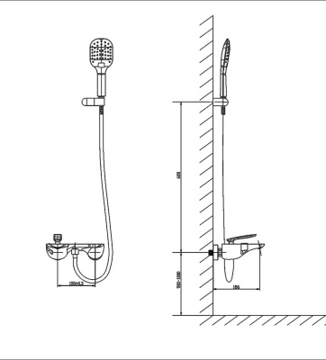 Смеситель для ванны Timo Helmi 4014/00-16Y Хром