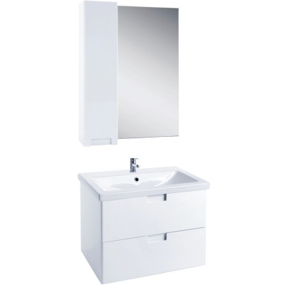 Зеркало со шкафом Bellezza Пегас 80 L 4610413002018 Белое
