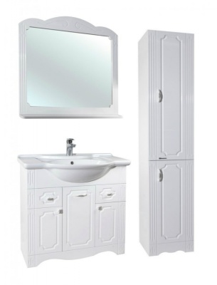 Тумба c раковиной Bellezza Кантри 85 Белая