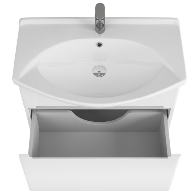 Тумба под раковину Owl 1975 Lagerta 75 OW08.02.00 подвесная Белая