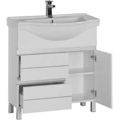 Комплект мебели для ванной Aquanet Доминика 80 171328 Белый