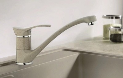 Смеситель для кухни Frap F4201 на гайке Черный