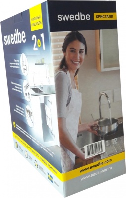 Смеситель для кухни Swedbe Selene Plus K8540K с фильтром Нержавеющая сталь