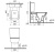 Унитаз компакт Vitra Integra Square Open-Back 9833B003-7205 с бачком и сиденьем Микролифт