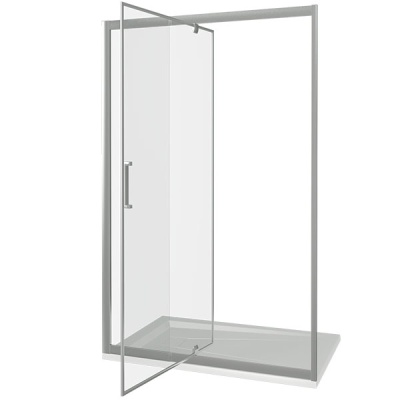 Душевая дверь в нишу Good Door Orion WTW-PD-120 120 профиль Хром стекло прозрачное