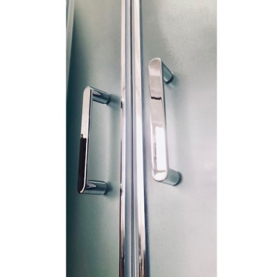 Душевой уголок Royal Bath ВК 120х80 RB8120BK-C-CH-R с поддоном профиль Хром стекло матовое