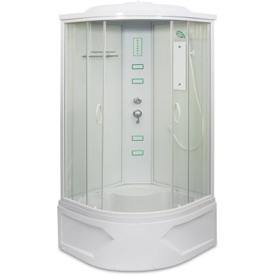 Душевая кабина Mirwell MR 4509ТP-С 90х90 с гидромассажем профиль Белый стекло прозрачное