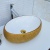 Раковина-чаша CeramaLux 48 433 Белая Золотая