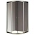 Душевой уголок Cezares Giubileo R2 100x100 GIUBILEO-R-2-100-SCORREVOLE-C-Br профиль Бронза стекло прозрачное