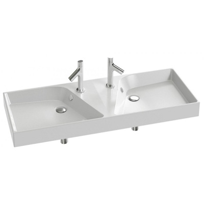 Раковина Jacob Delafon Rythmik 120 EXM112-00 двойная Белый