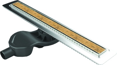 Душевой лоток Berges Wasserhaus B1 Keramik 500 090116 с решеткой Матовый хром