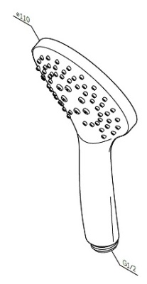 Душевая лейка AM.PM Gem F0290064 Хром