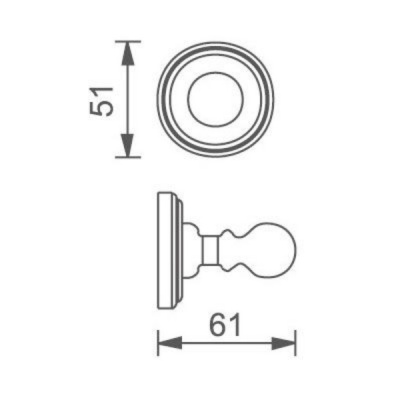 Крючок Aquanet 4682 Золото
