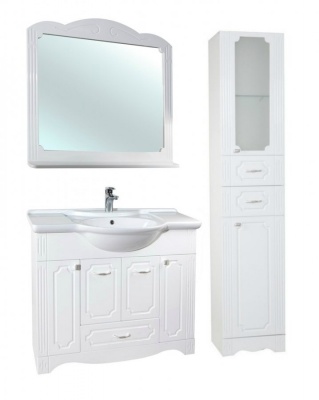 Тумба c раковиной Bellezza Кантри 105 Белая