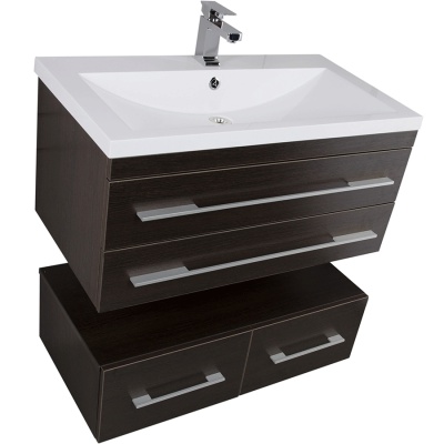 Комплект мебели для ванной Aquanet Нота 90 230298 подвесной Венге