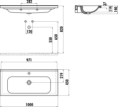 Раковина Creavit Ideal 100 ID100-00CB00E-0000 Белая
