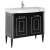 Тумба под раковину Aquanet Паола Домино 90 186120 Черный глянец патина Серебро Тумба под раковину Aquanet Паола Домино 90 186120 Черный глянец патина Серебро