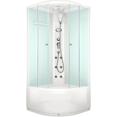 Душевая кабина Domani-Spa Delight 110 high 100x100 DS01D110HWM10 с гидромассажем